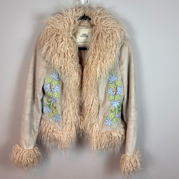 Urban Outfitters Jackets & Blazers - Urban Outfitters Faux Suede Embroidered Hippie Pennylane Jacket Small 70's Retro